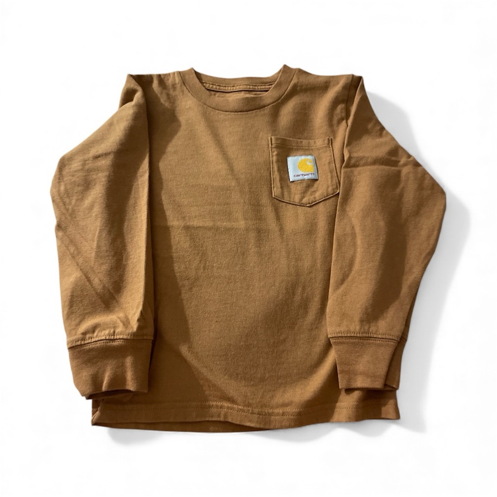 Carhartt Kids Tan Long Sleeve Tee